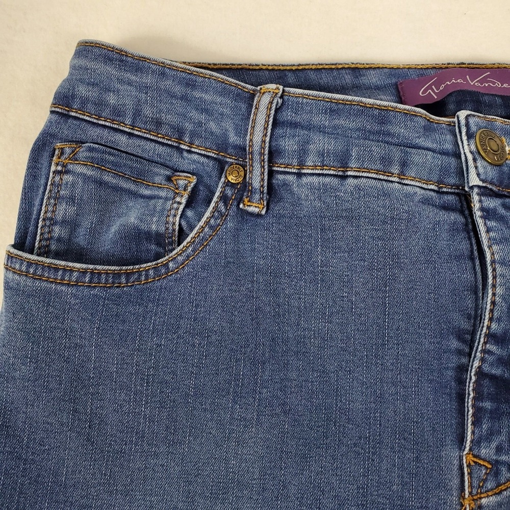 Gloria Vanderbilt Amanda Bootcut Jeans Womens 12 Medium Wash Blue Stretch Denim - Picture 5 of 14